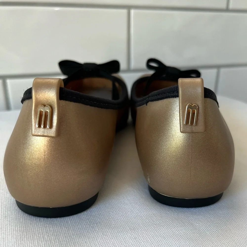 Mel by Melissa Gold Dress Shoes with Bow